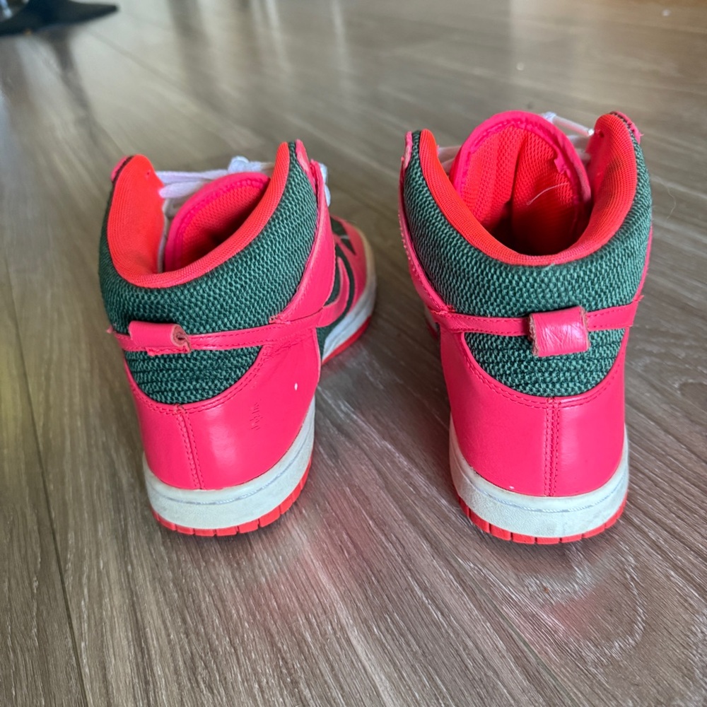 Maharam x Nike Women’s Dunk High Skinny Premium 'Seaweed Solar Red' size 7.5 - Picture 6 of 7